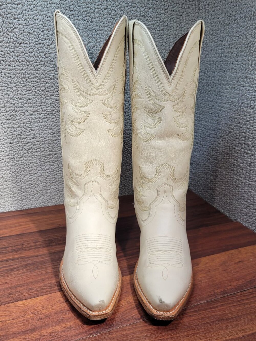 Tecovas The Annie Women's Size 7B Bone Cowhide Cowgirl Boots
